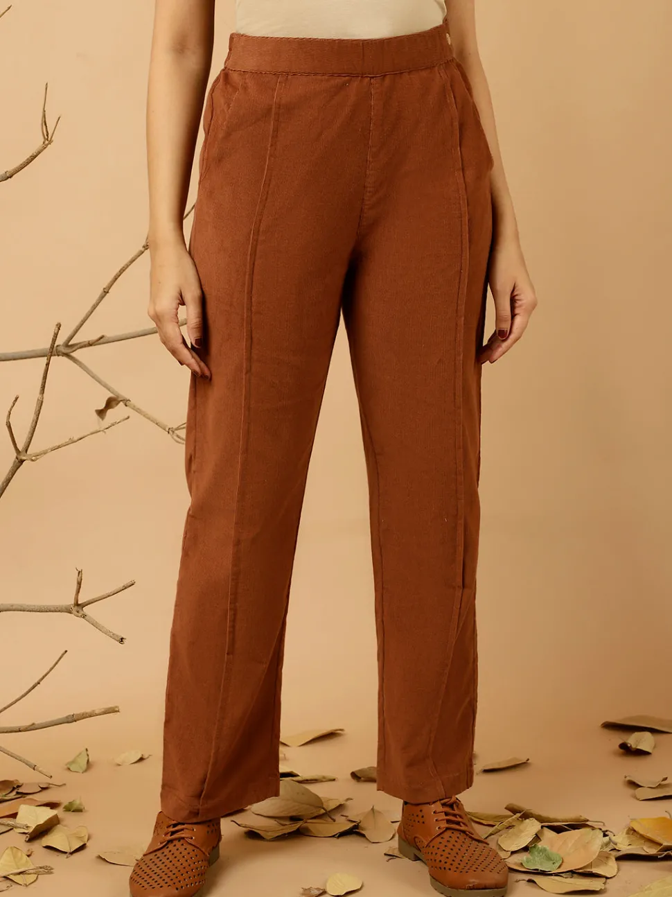 Jaipur Kurti Corduroy Pants