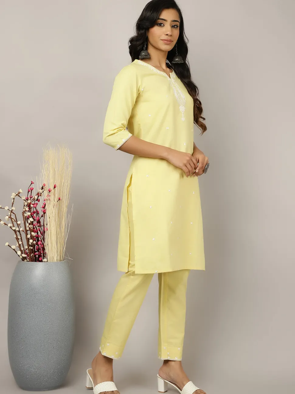 cotton_thread_and_sequin_embroidered_suit_set_2.webp Jaipur Kurti Cotton Thread And Sequin Embroidered Suit Set
