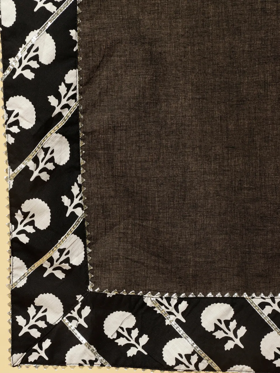 ethnic_printed_black_short_kurti_with_skirt_and_dupatta_7.webp Jaipur Kurti Ethnic Printed Short Kurti With Skirt And Dupatta