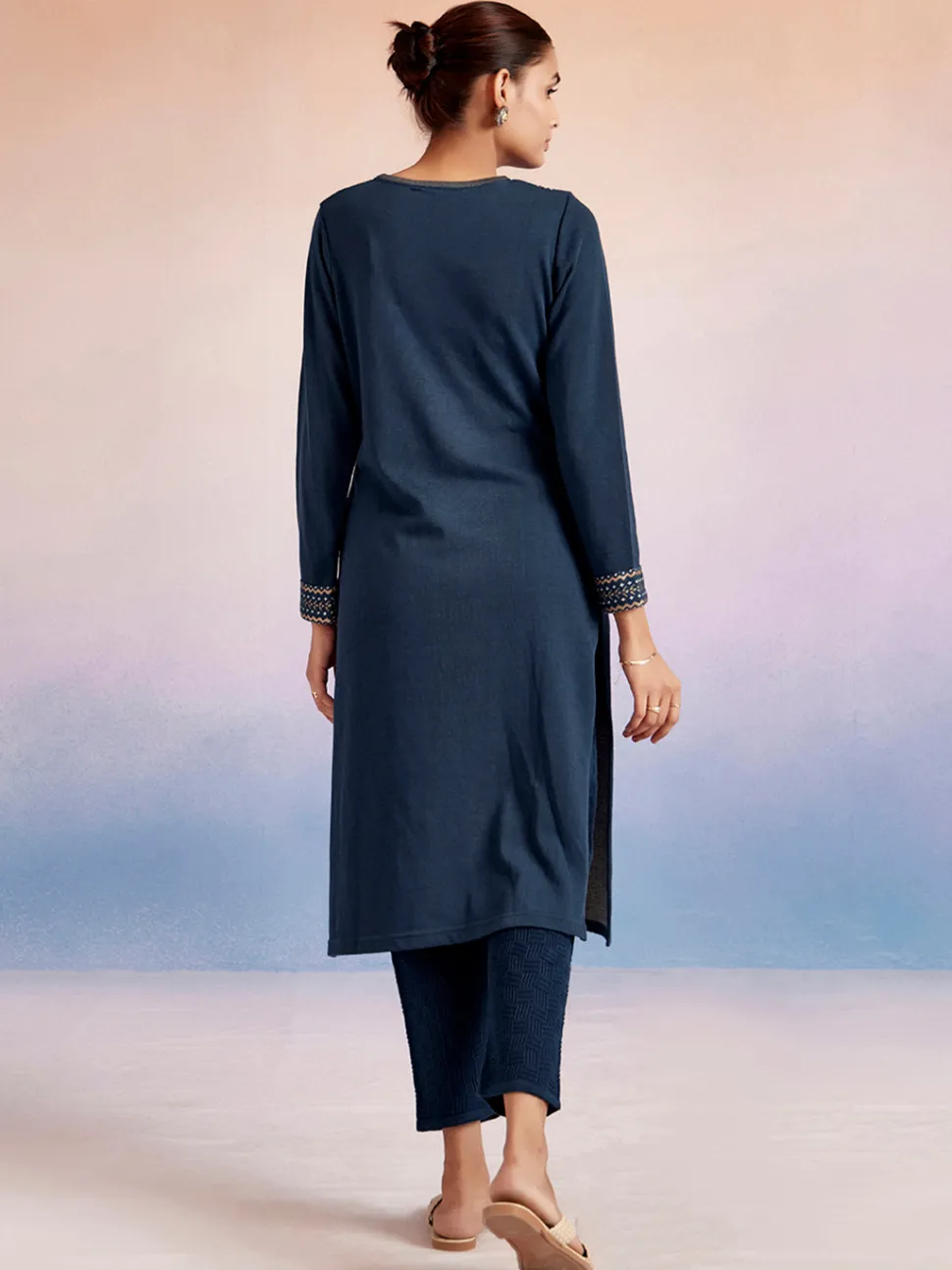 jacquard_straight_woolen_kurta_6.webp Jaipur Kurti Jacquard Straight Woolen Kurta