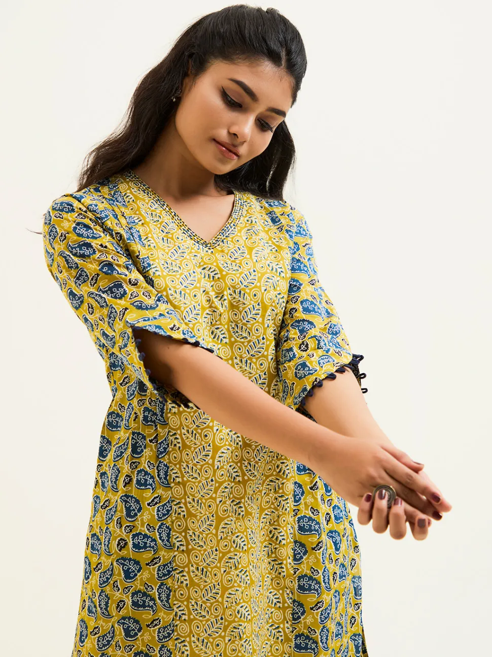 Jaipur Kurti Ethnic Printed Pakistani Cotton Kurta