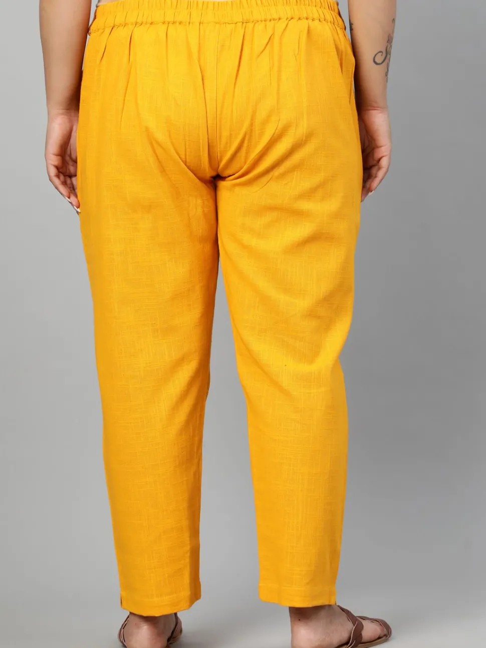 Jaipur Kurti Plus Size Ethnic Wear Cotton Slub Pants