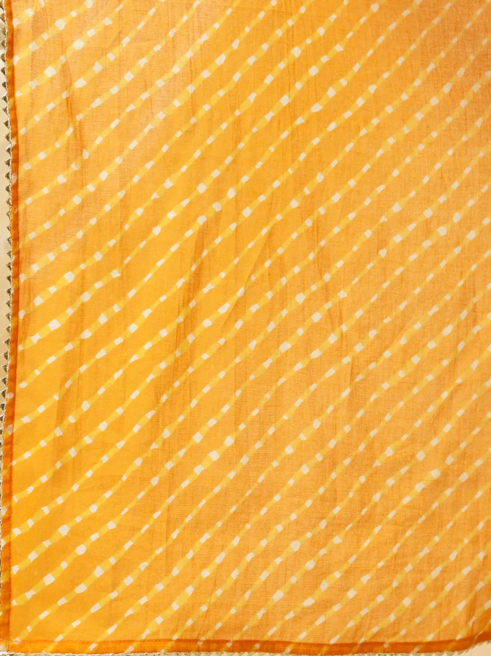 Jaipur Kurti Bandhani Angrakha Kurta With Leheriya Pants And Dupatta