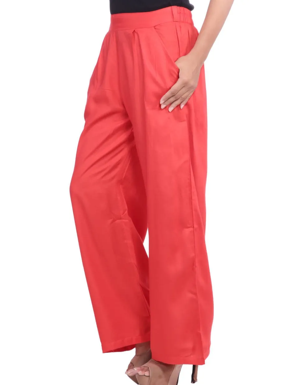 orange_solid_rayon_palazzo_3.webp Jaipur Kurti Orange Solid Rayon Palazzo