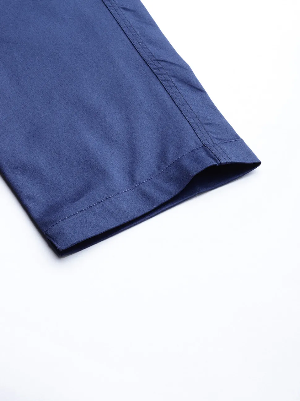 persian_blue_solid_cotton_lycra_pants_6.webp Jaipur Kurti Persian Blue Solid Cotton Lycra Pants