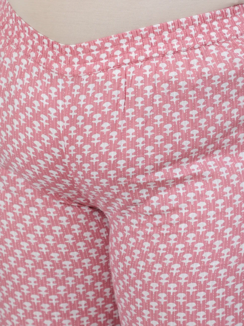 Jaipur Kurti Plus Size Woven Straight Printed Embroidered Kurta Set With Solid Dupatta