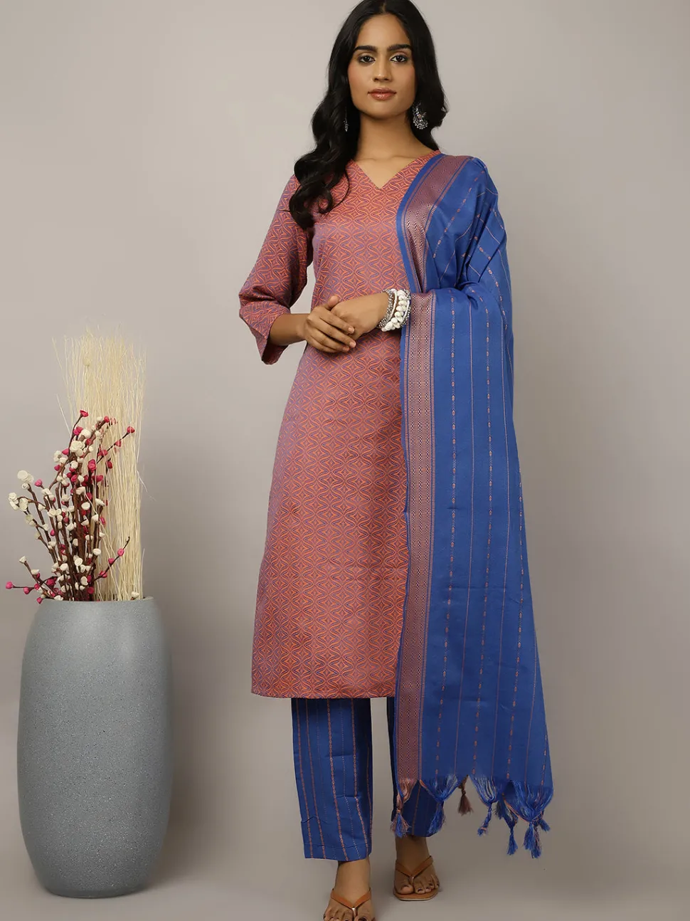Jaipur Kurti Self Design Suit Set