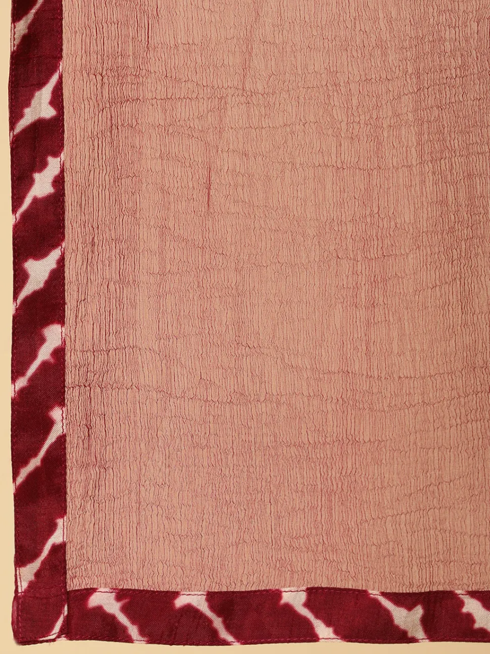 Jaipur Kurti Dola Silk Pleated Bandhani Kurta With Palazzo And Dupatta