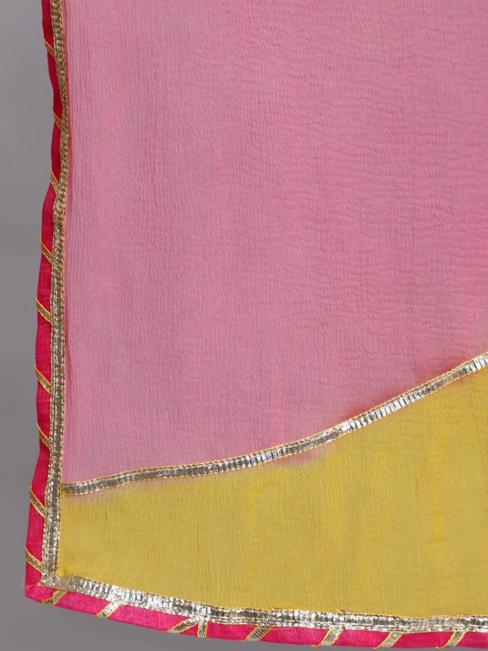 yellow_aline_angrakha_leheriya_kurta_with_pants__dupatta_6.webp Jaipur Kurti Yellow A-line Angrakha Leheriya Kurta with Pants & Dupatta