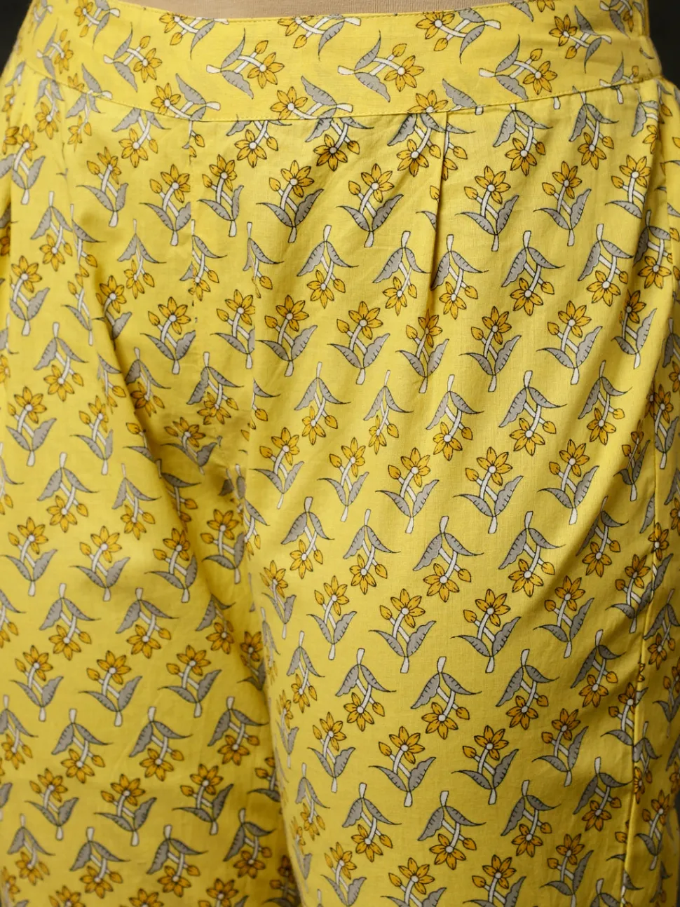 yellow_ethnic_print_anarkali_kurta_with_pants_and_dupatta_7.webp Jaipur Kurti Ethnic Print Anarkali Kurta With Pants And Dupatta