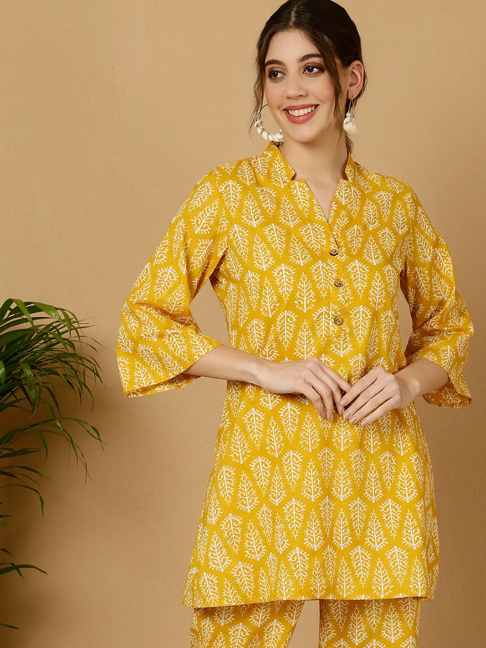 Jaipur Kurti Ethnic Printed Kurta With Palazzo Loungewear